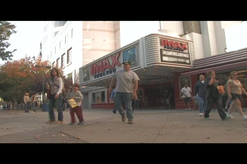 IMAX movie theater Stock Footage