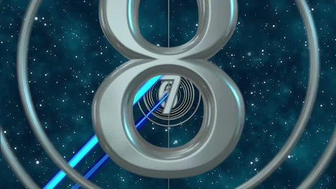 IMAX Style Count Down with 5sec blank for your title Stock Footage 122622659