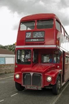 Imber bus, Warminster Stock Photos