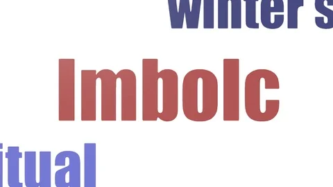 Imbolc Tag Cloud Animated Isolated On White Stock Footage 103092438