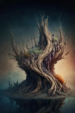 Imbued wood focus Stock Illustration