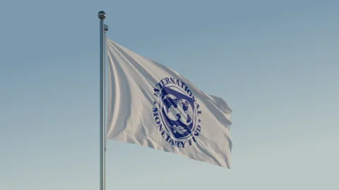 IMF Flag: Cinematic Loopable Motion with Blue Sky in 4K ProRes 422 HQ Stock Footage 269068099