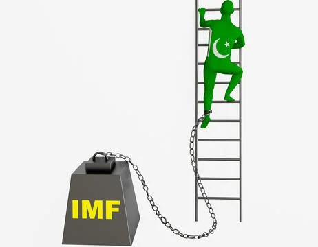 IMF Load Pakistan 3d concept Stock Illustration