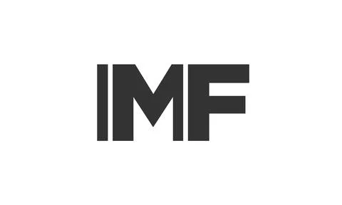 IMF logo design template with strong and modern bold text. Initial based ve.. Stock Illustration
