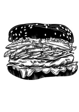 IMG 0467Illustration in the hamburger vector Stock Illustration