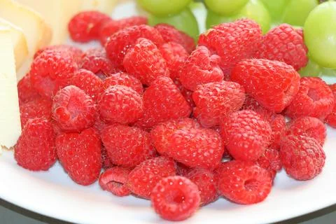IMG 2045 Ripe Raspberry Close Up Stock Photos