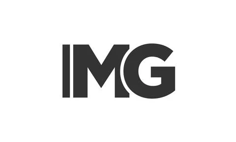 IMG logo design template with strong and modern bold text. Initial based ve.. Stock Illustration