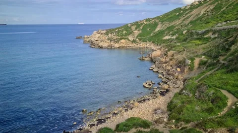 Imġiebaħ Bay view in Malta Stock Footage 168968847