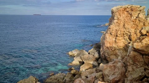 Imġiebaħ Bay view in Malta Stock Footage 168969180