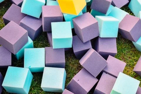 Imitation of elements of a children's computer game Foto stock