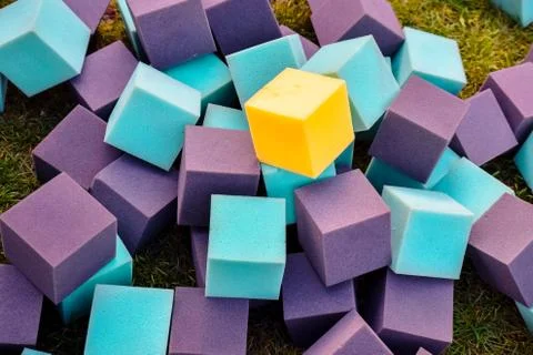 Imitation of elements of a children's computer game Foto stock