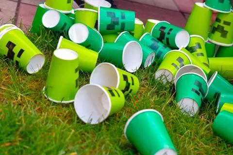 Imitation of elements of a children's computer game Stock Photos