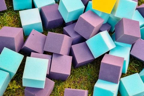 Imitation of elements of a children's computer game Stock Photos