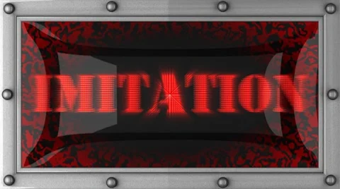 Imitation on led 動画素材 8761119