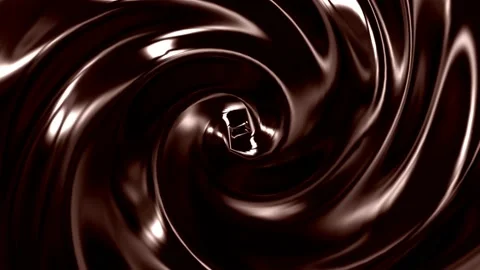 Imitation of liquid chocolate movement Stock Footage 201492019
