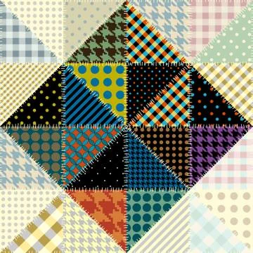 Imitation of a patchwork Stock Illustration