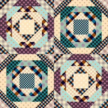 Imitation of a patchwork Stock-Illustration