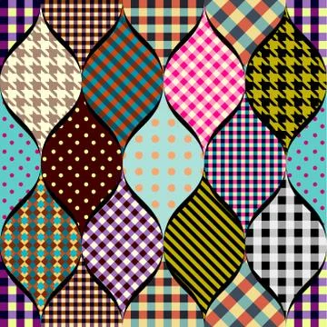 Imitation of a patchwork Stock-Illustration