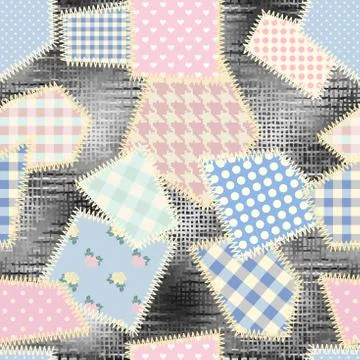 Imitation of a patchwork Stock-Illustration