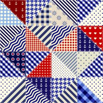 Imitation of a patchwork Illustrazione stock