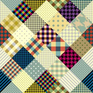 Imitation of a patchwork Stock Illustration