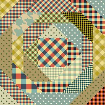 Imitation of a patchwork Stock Illustration
