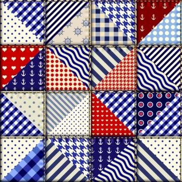 Imitation of a patchwork Illustrazione stock