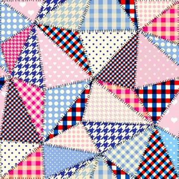 Imitation of a patchwork Illustrazione stock