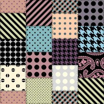 Imitation of a patchwork Illustrazione stock