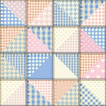 Imitation of a patchwork Illustrazione stock
