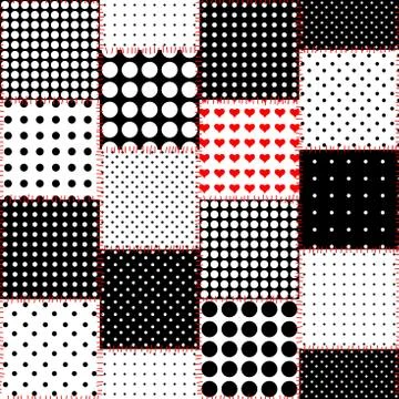 Imitation of a patchwork 스톡 일러스트