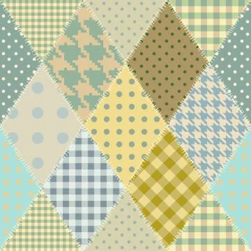 Imitation of a patchwork Illustrazione stock