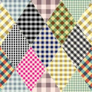 Imitation of a patchwork Illustrazione stock