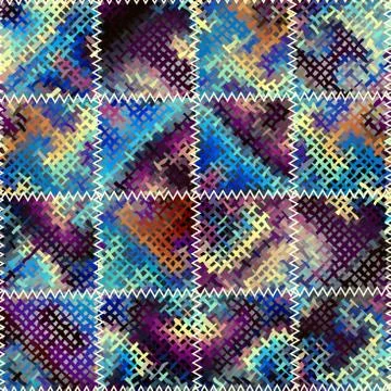 Imitation of a patchwork Stock-Illustration