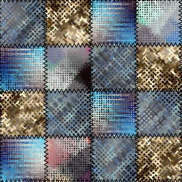 Imitation of a patchwork Illustrazione stock