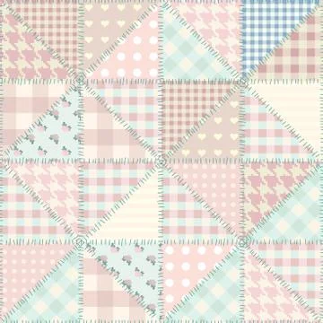 Imitation of a patchwork Illustrazione stock