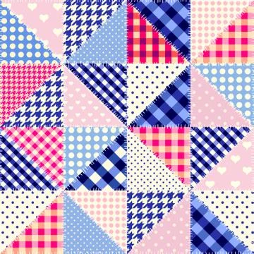 Imitation of a patchwork Illustrazione stock