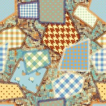Imitation of a patchwork 스톡 일러스트