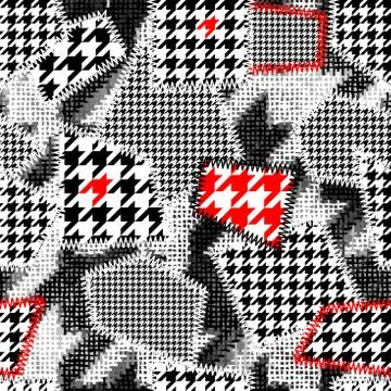 Imitation of a patchwork 스톡 일러스트