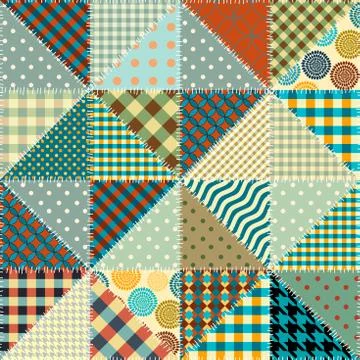Imitation of a patchwork Illustrazione stock