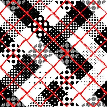 Imitation of a patchwork Illustrazione stock