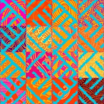 Imitation of a patchwork Stock Illustration