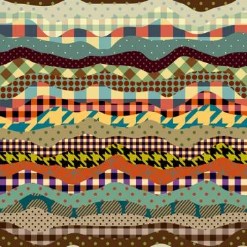 Imitation of a patchwork. Seamless vector image. 스톡 일러스트