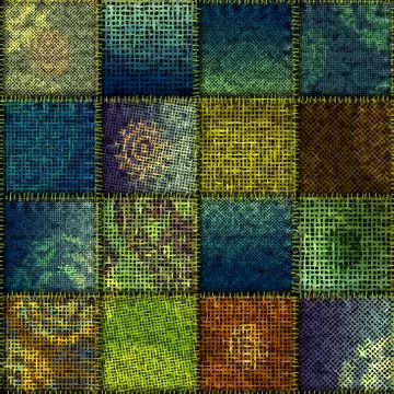 Imitation of a texture of rough canvas. Seamless pattern. Stock Illustration