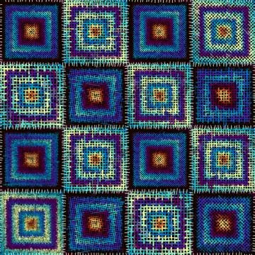 Imitation of a texture of rough canvas. Seamless pattern. Stock Illustration
