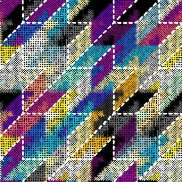 Imitation of a texture of rough canvas. Seamless pattern. 스톡 일러스트