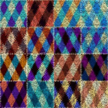 Imitation of a texture of rough canvas. Seamless pattern. Stock Illustration