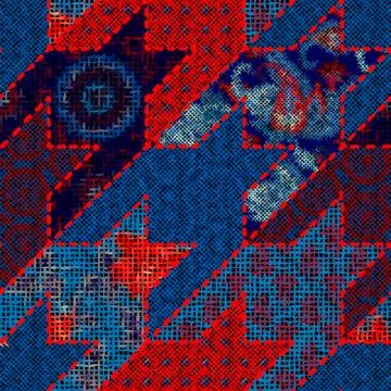 Imitation of a texture of rough canvas. Seamless pattern. Stock Illustration