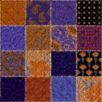 Imitation of a texture of rough canvas. Seamless pattern. イラスト素材