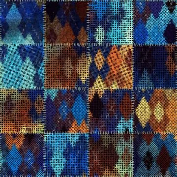 Imitation of a texture of rough canvas. Seamless pattern. Stock Illustration
